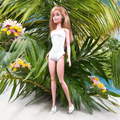 Barbie fürdőruha, dressz vagy body fehér színben