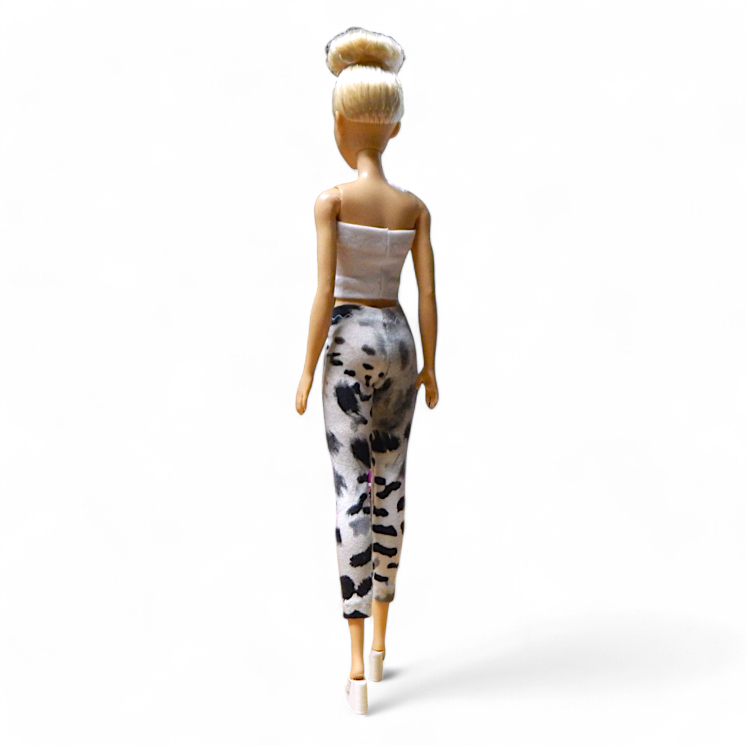 Szürke-fekete állatmintás barbie leggings