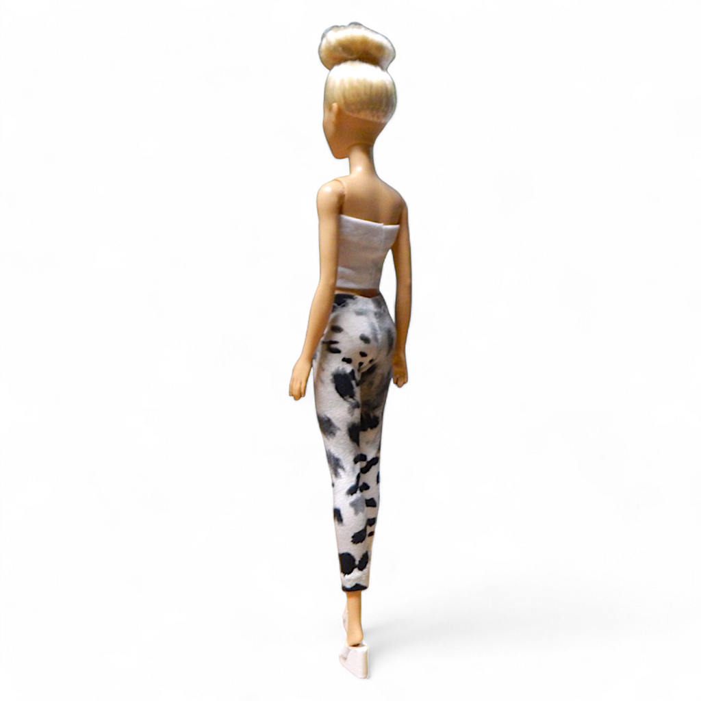 Szürke-fekete állatmintás barbie leggings