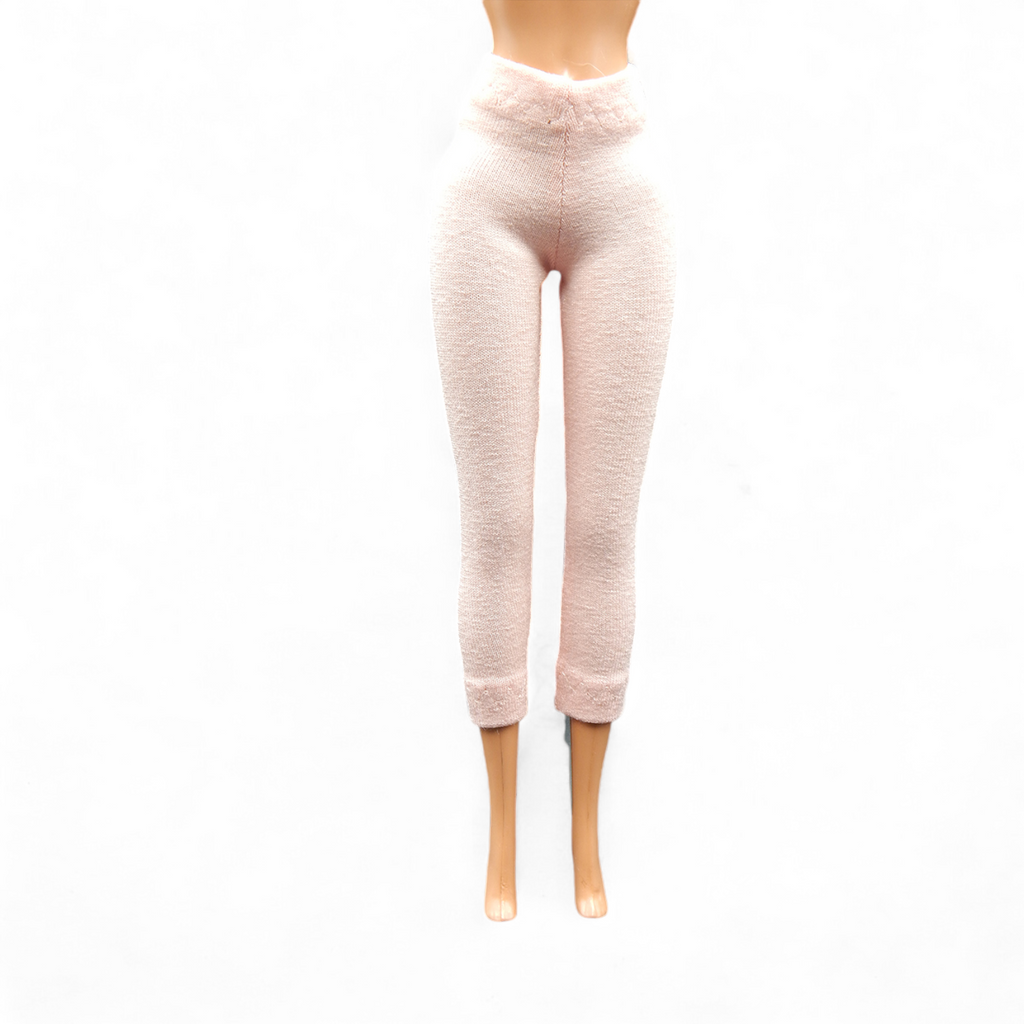 Barackszínű barbie leggings, magas derekú cicanadrág