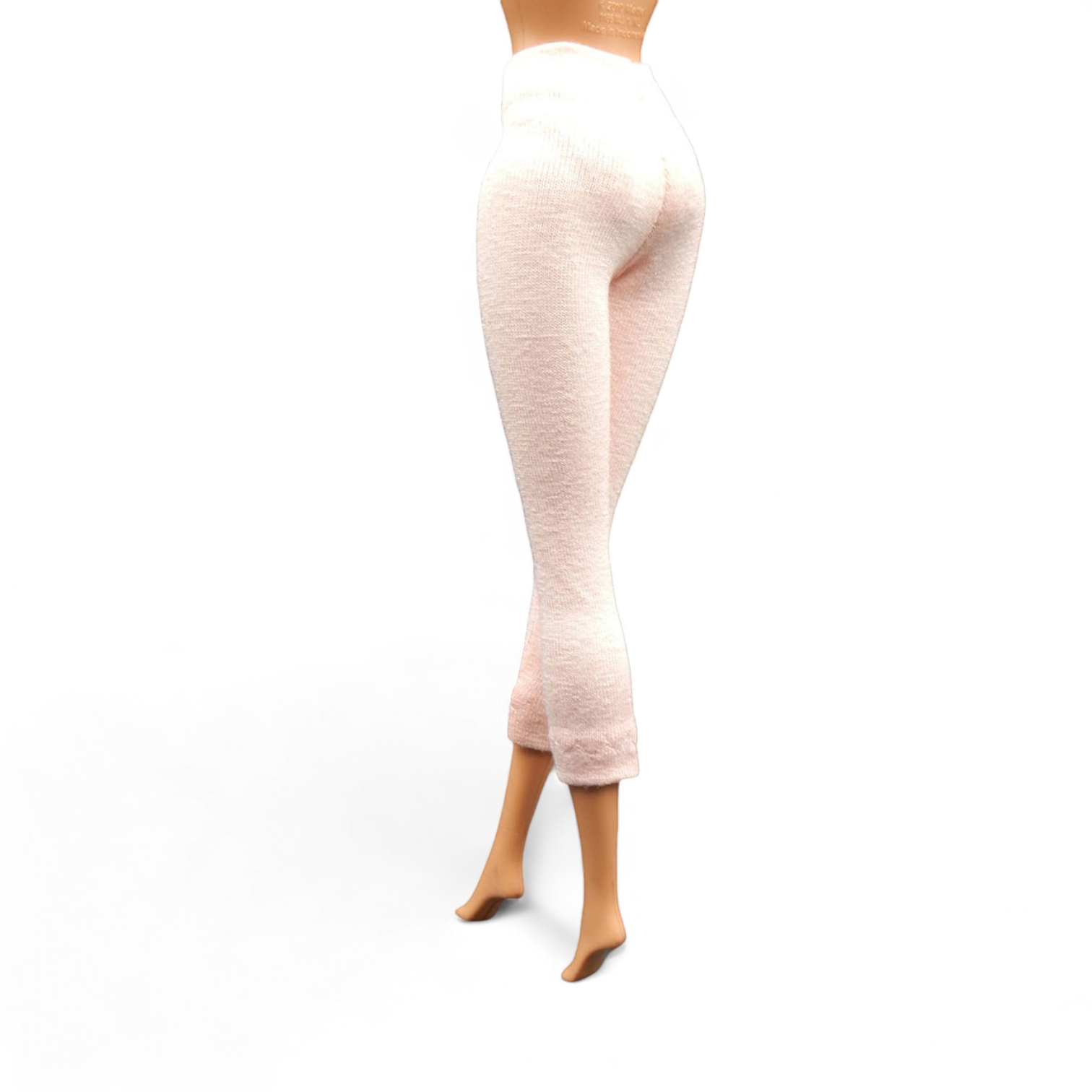 Barackszínű barbie leggings, magas derekú cicanadrág