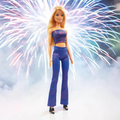 Színváltós liláskék barbie ruha szett csőtop és trapéznadrág