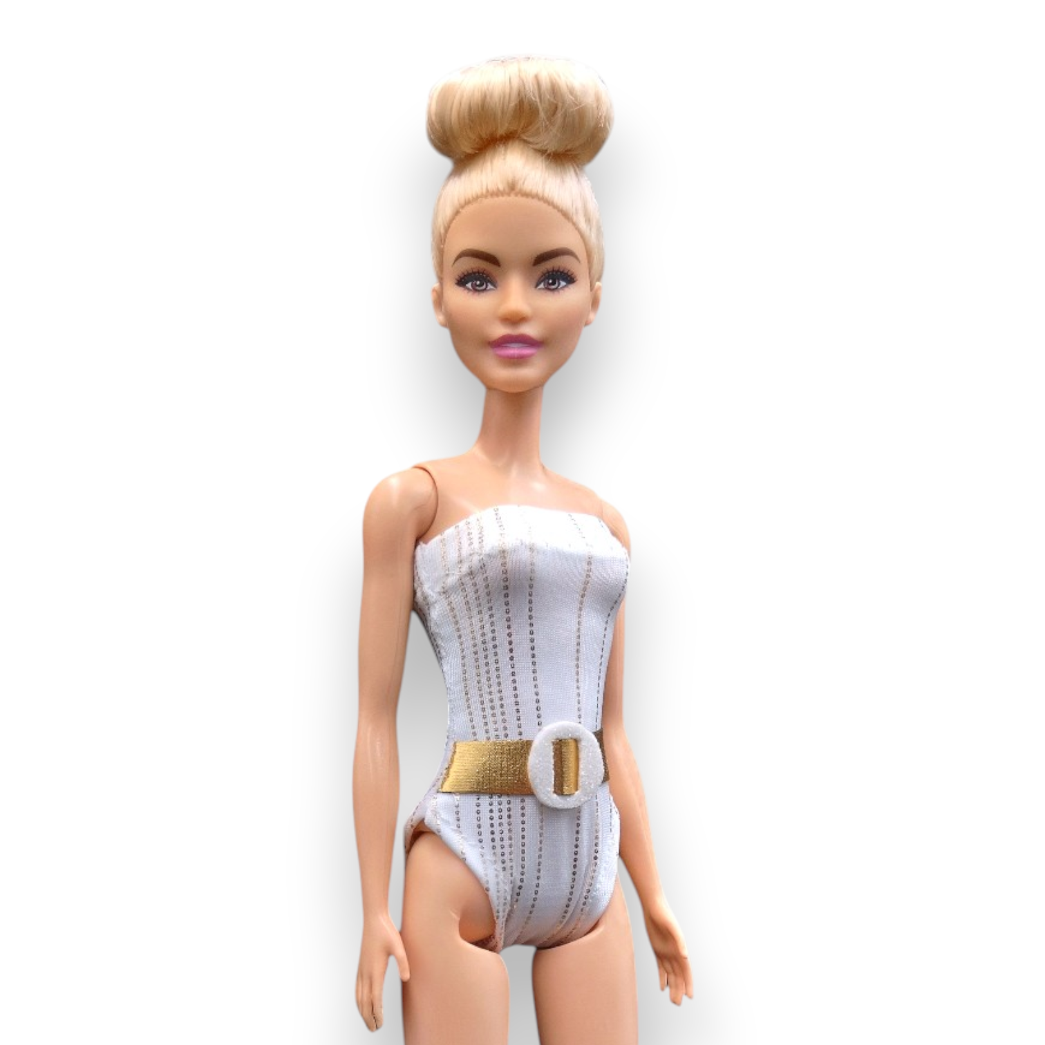 Krém-arany luxus fürdőruha barbie babákhoz