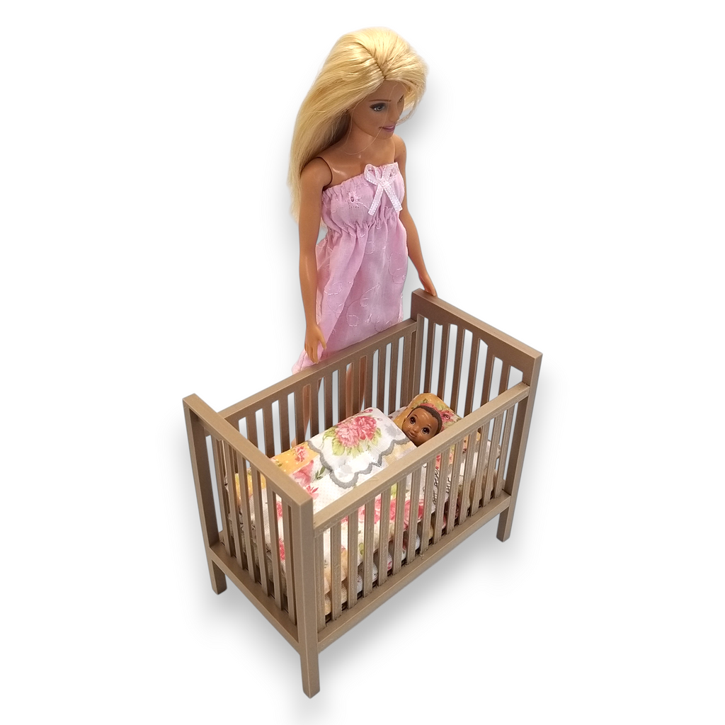 barbie babaház ágynemű finom virágmintás pamut textil, barbie kisbabákhoz
