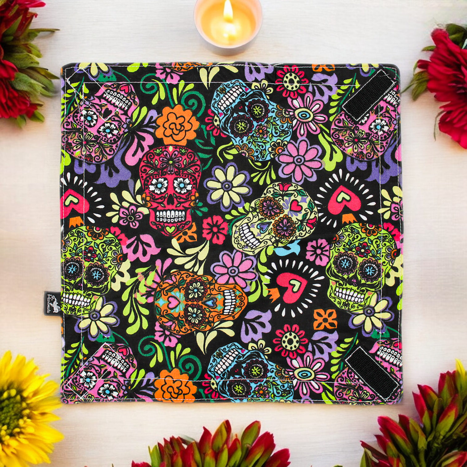 Día de los Muertos mintás újraszalvéta szendvicshez