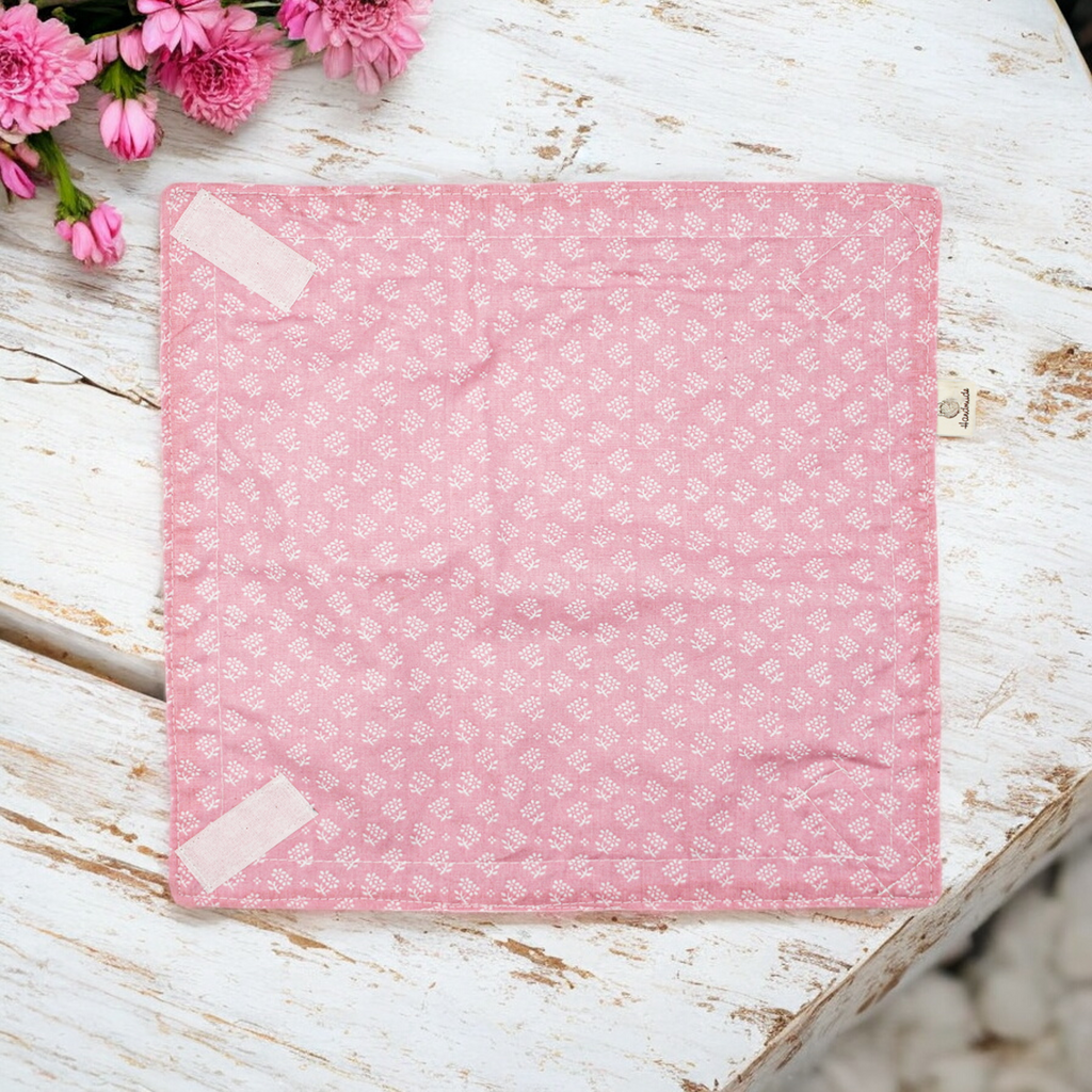 újraszalvéta rózsaszín textil szendvics csomagoló újrahasználható
